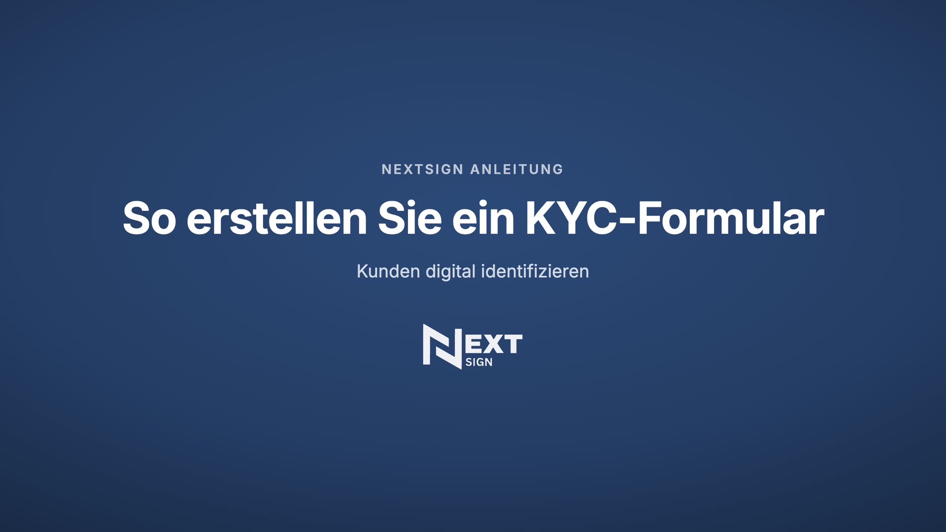 So erstellen Sie ein KYC-Formular